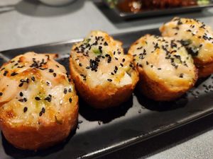 PRAWN TOAST...$12 at SHYAMA - CLOSED in Canoga Park