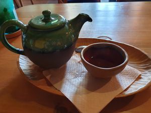 Green tea at Art Cafe in Ziar Nad Hronom