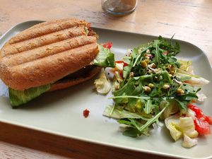 Vegan dalajlámka, definitely give a try ! at Art Cafe in Ziar Nad Hronom