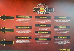 Going to try them all eventually!!!  at Juicy J's Smoked Burgers in Poulsbo