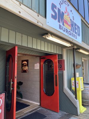 Entrance  at Juicy J's Smoked Burgers in Poulsbo