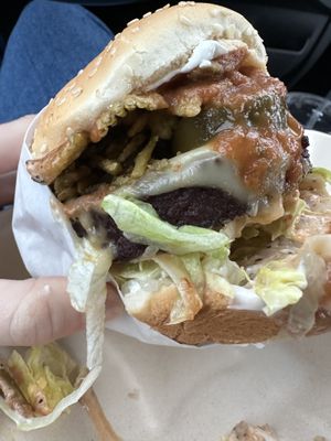   at Juicy J's Smoked Burgers in Poulsbo