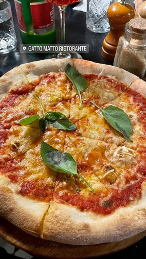 Vegan margarita  at Gatto Matto Ristorante in Bratislava