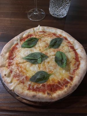 vegan mini margherita  at Gatto Matto Ristorante in Bratislava