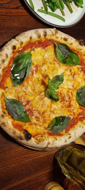 Vegan margarita at Gatto Matto Ristorante in Bratislava