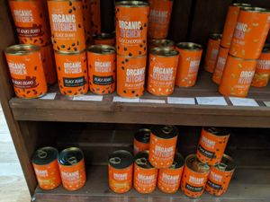 canned goods at Indigo Wholefoods in Birmingham