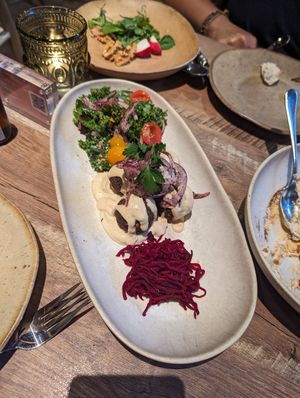 Falafel at Delbar Middle Eastern in Atlanta