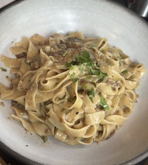 Funghi pasta entree  at Macoletta Brick Oven Pizzeria in Queens