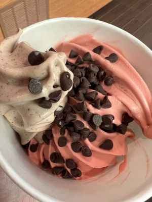 Mint chippy (coconut based) & red velvet (cashew based)   at Easy Breezy in Corte Madera