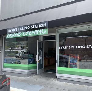 Store front   at Byrd's Filling Station in San Mateo