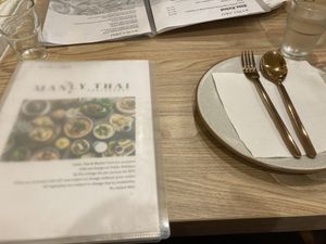 Comprehensive menu  at Manly Thai in Manly West