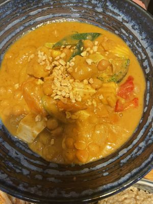 Massaman chickpea curry  at Cookatoo Kitchen in Richmond