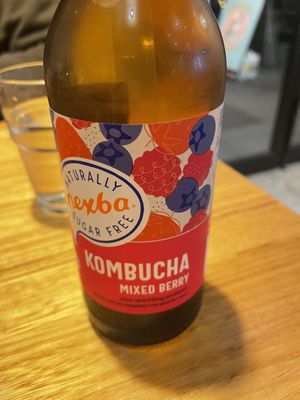 Really good kombucha  at Cookatoo Kitchen in Richmond