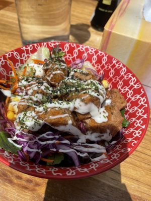 Vegan Chicken Pop Salad  at Cookatoo Kitchen in Richmond