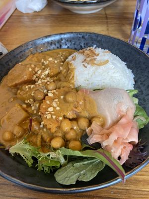  Tofu and chickpea curry at Cookatoo Kitchen in Richmond