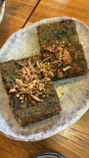 Chive dumplings  at Cookatoo Kitchen in Richmond