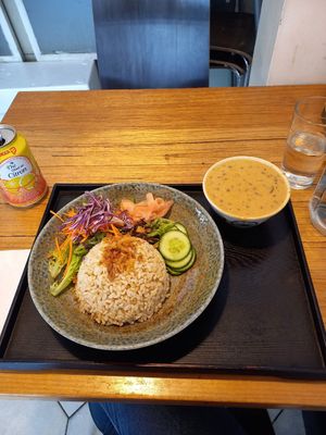 Panang curry lunch set at Cookatoo Kitchen in Richmond