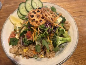 Yummy friend rice!  at Cookatoo Kitchen in Richmond