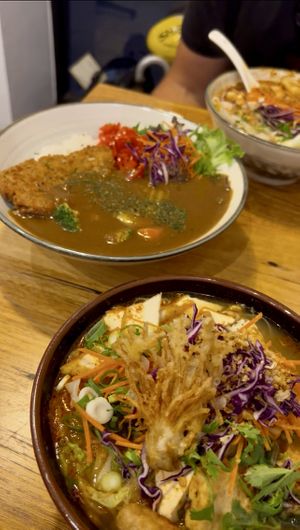 Tomyum (AMAZING!) and a katzu or something called dish, that was great too  at Cookatoo Kitchen in Richmond