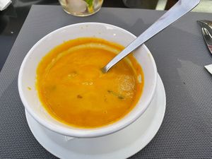 Vegetable soup  at Fr Sabores in Albufeira
