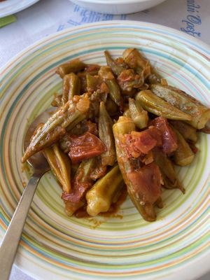 Okra-Schoten  at Restaurant Levante in Crete
