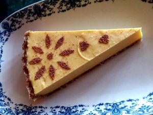 Mango Coconut pie! at Potala Organic Cafe in Albany