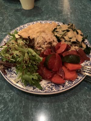 Dinner!  at Potala Organic Cafe in Albany