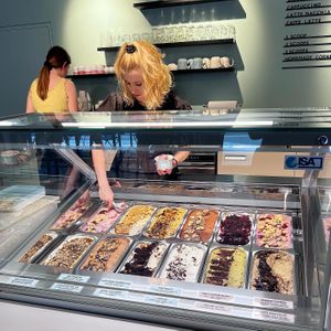 yummy ice cream  at enila plant based ice cream in Basel
