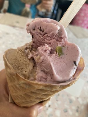 Creamy flavors!  at enila plant based ice cream in Basel