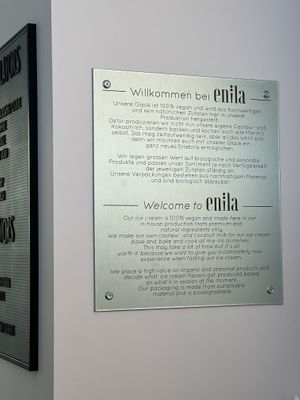   at enila plant based ice cream in Basel