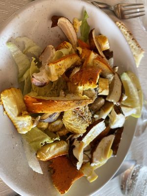 Fresh mushrooms "food of gods”  at Il Giardino di Epicuro in Maratea