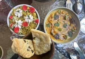 Course 3 with additional roti  at Hawker in Toronto