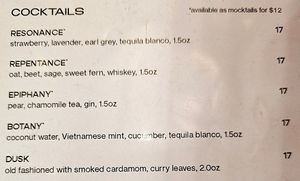 Cocktails at Hawker in Toronto