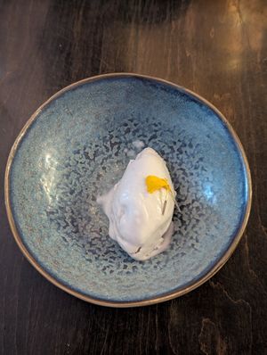 Spruce Thyme Ice-Cream at Hawker in Toronto
