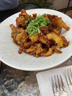 Brunch mushroom wings at Hawker in Toronto
