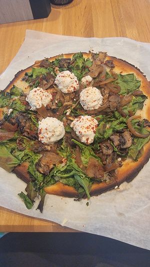 Spinach and Mushroom with GF crust at True Food Kitchen in Tampa