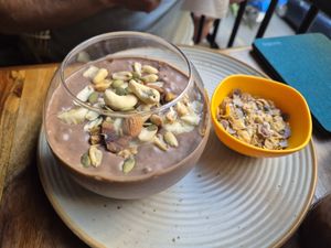 Cacao bowl at Mitho Restaurant in Kathmandu