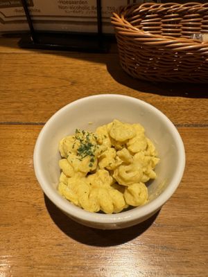 Macaroni salad.  at Craft Beer Server Land in Tokyo
