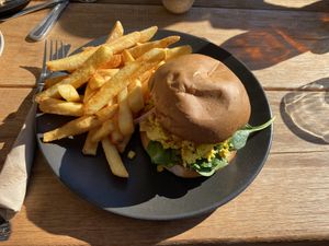 Brekky burger  at Scullin Sweet Bones in Belconnen