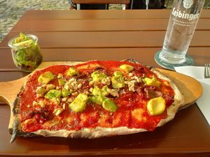 Inselbrot mit kleinen Salat at Heimat Lindau in Lindau
