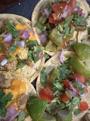 Opal tacos without cheese  at Casa de Tacos in Bucharest