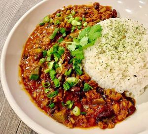 Vegan Hawaiian style chili at Edo Ramen House in Royal Oak