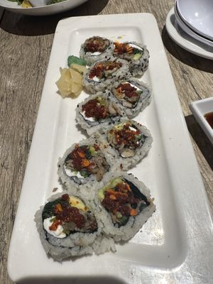 Mad hatter roll   at Edo Ramen House in Royal Oak