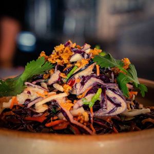 Vegan Hunza street slaw at Zahida in Copenhagen