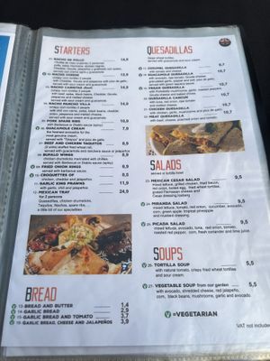 Menu 2  at Miranda MX in Tenerife