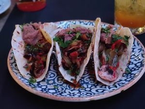 Vegan tacos at Miranda MX in Tenerife