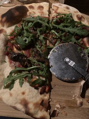 Vegan pizza  at Neighbourhood in Copenhagen