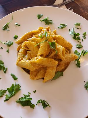 Red pasta 12/10 at Pane e Vino in Lentag