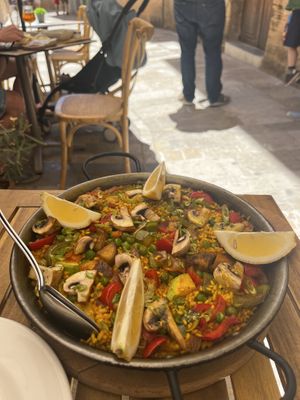 Vegan paella 🌱  at Cristal in Mallorca