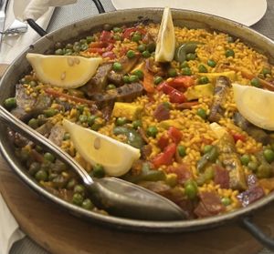 Vegan Paella for two  at Cristal in Mallorca
